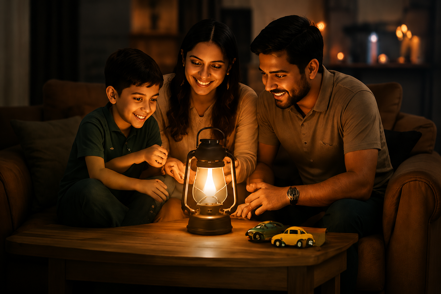 Family enjoying dependable GE India power